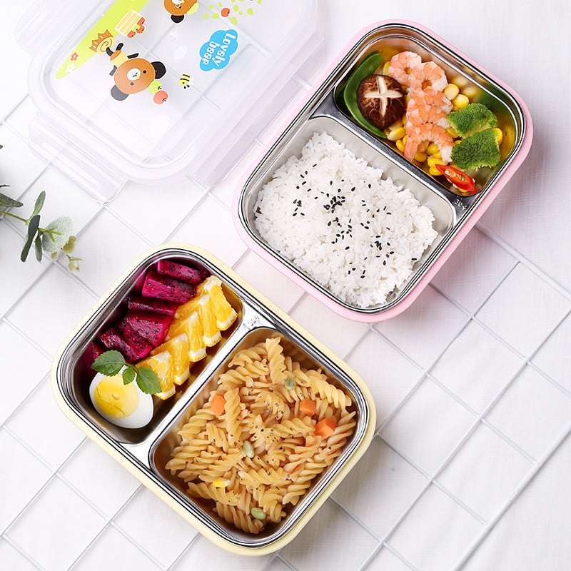 Leakproof Stainless Steel Lunch Box for Kids