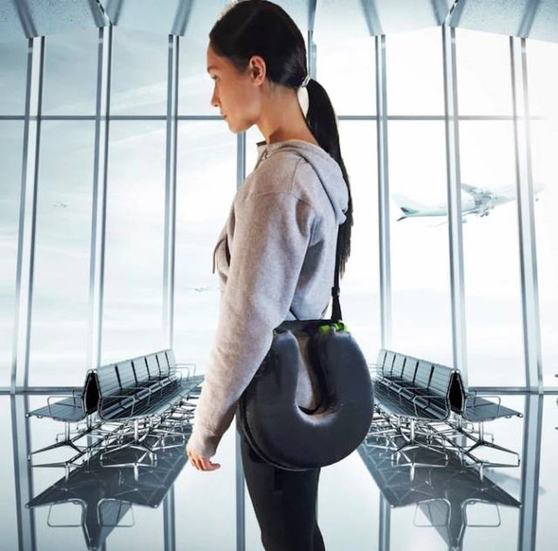 folding neck travel pillow, view 6 - MRSLM