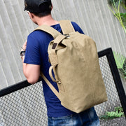 men's canvas travel backpack, view 7 - MRSLM