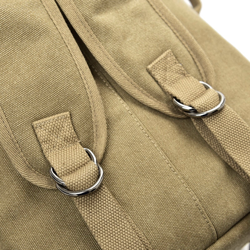 men's canvas travel backpack, view 13 - MRSLM