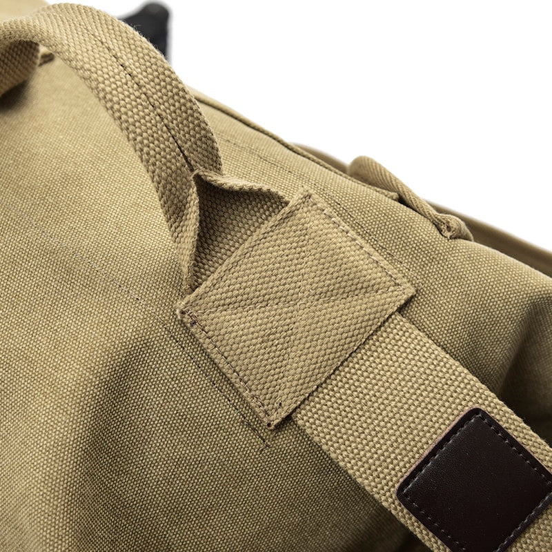 men's canvas travel backpack, view 14 - MRSLM