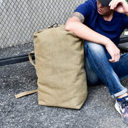 men's canvas travel backpack, view 10 - MRSLM