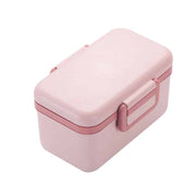 microwavable bamboo fiber lunch box, view 2 - MRSLM