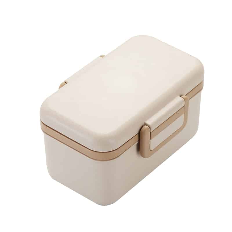 microwavable bamboo fiber lunch box, view 4 - MRSLM