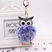 fur pompom owl keychain, view 16 - MRSLM