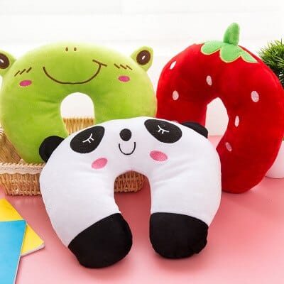 cartoon u-shaped neck pillow, view 3 - MRSLM