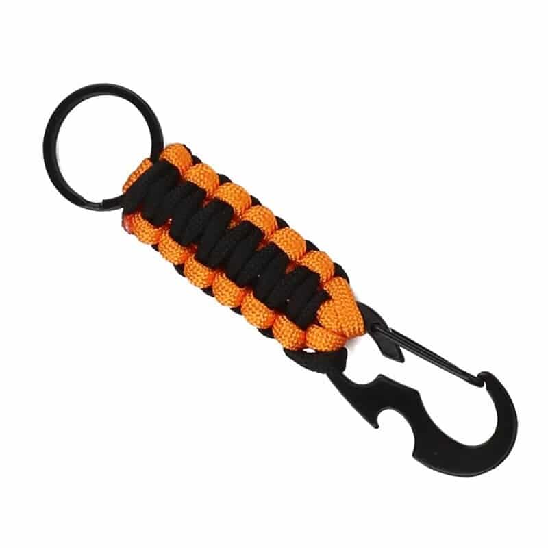 rope carabiner key chain, view 4 - MRSLM