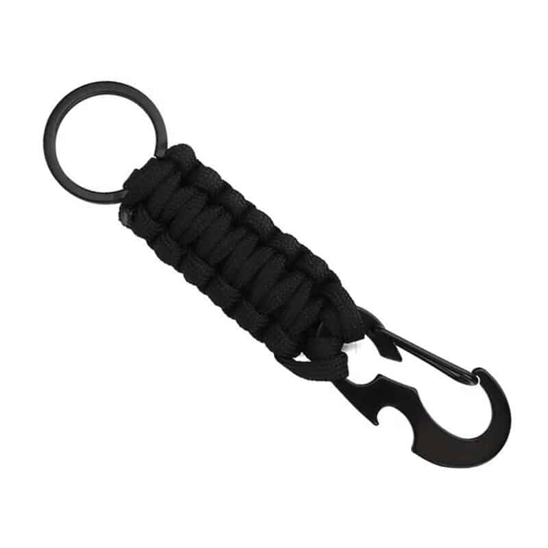 rope carabiner key chain, view 5 - MRSLM