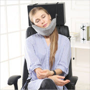 inflatable memory foam travel pillow, view 4 - MRSLM