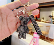 glitter rhinestone keychain, view 7 - MRSLM