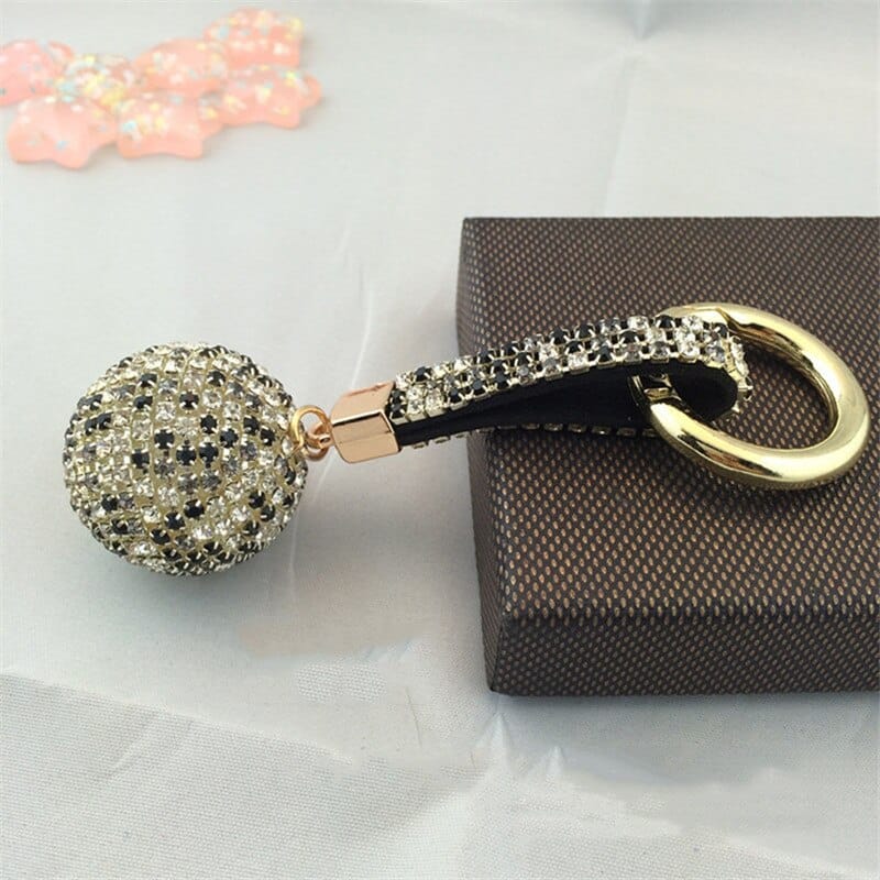 glitter rhinestone keychain, view 10 - MRSLM