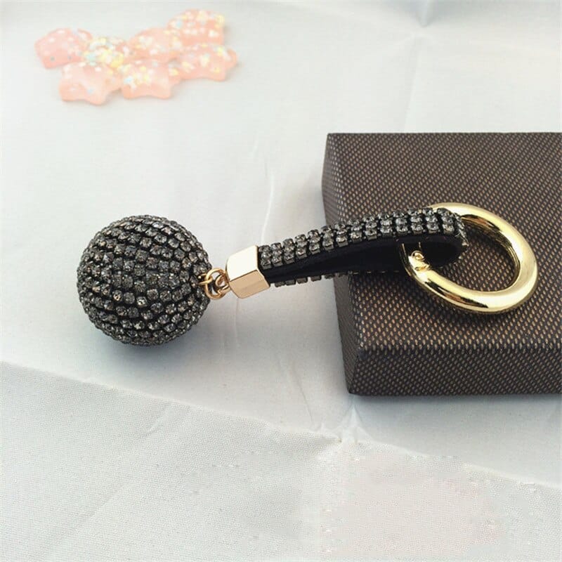 glitter rhinestone keychain, view 11 - MRSLM