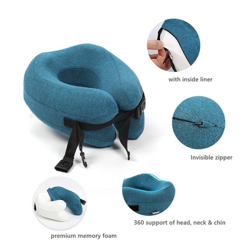 adjustable u-shaped travel pillow, view 12 - MRSLM