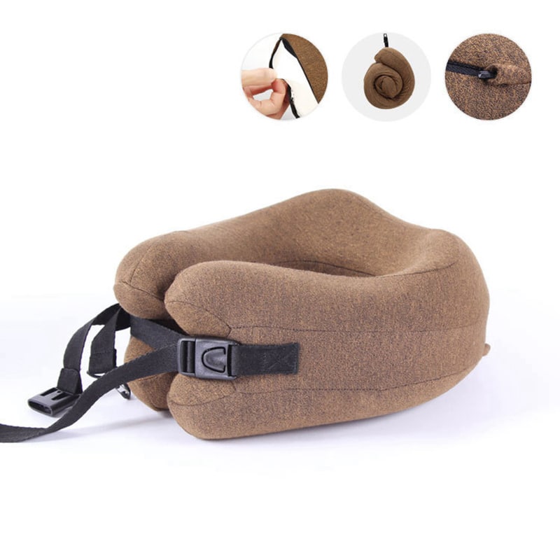 adjustable u-shaped travel pillow, view 2 - MRSLM