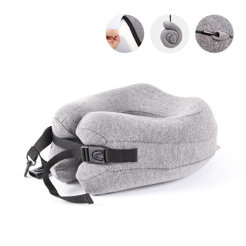 adjustable u-shaped travel pillow, view 3 - MRSLM