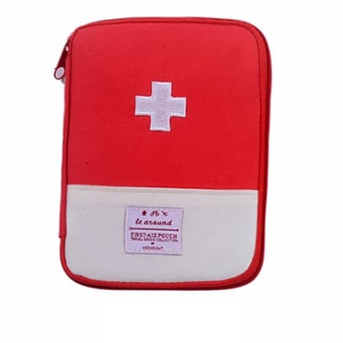 cross print first aid travel bag, view 3 - MRSLM