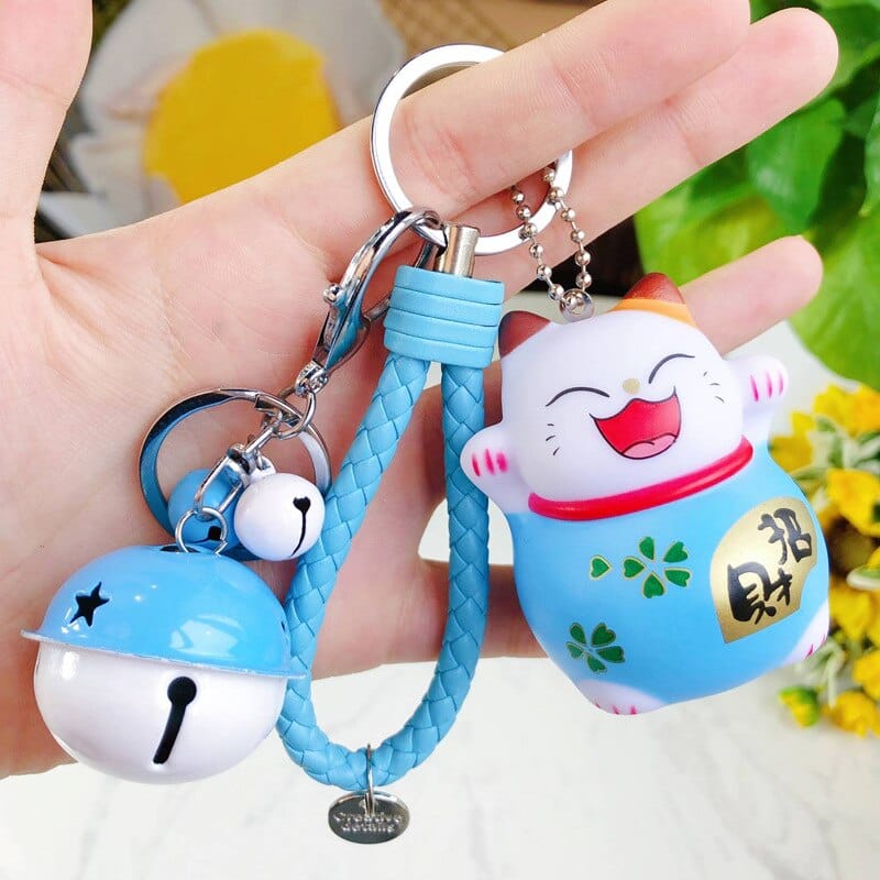 Cartoon Lucky Cat Key Chain