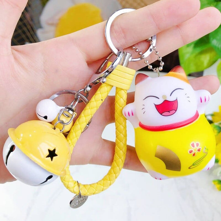 Cartoon Lucky Cat Key Chain