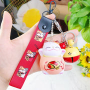 lucky cat key chain, view 11 - MRSLM