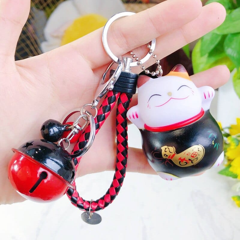 lucky cat key chain, view 13 - MRSLM