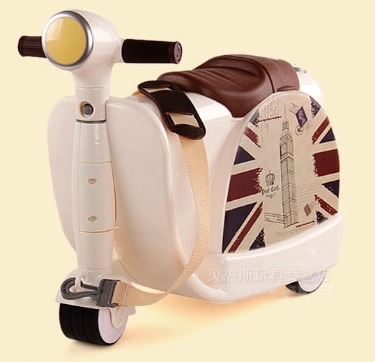 Kid's scooter luggage suitcase, view 7 - MRSLM