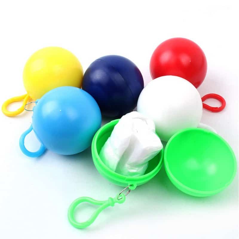 disposable rain coat with ball case, view 9 - MRSLM
