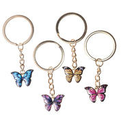 Colorful double butterfly keychain, view 11 - MRSLM