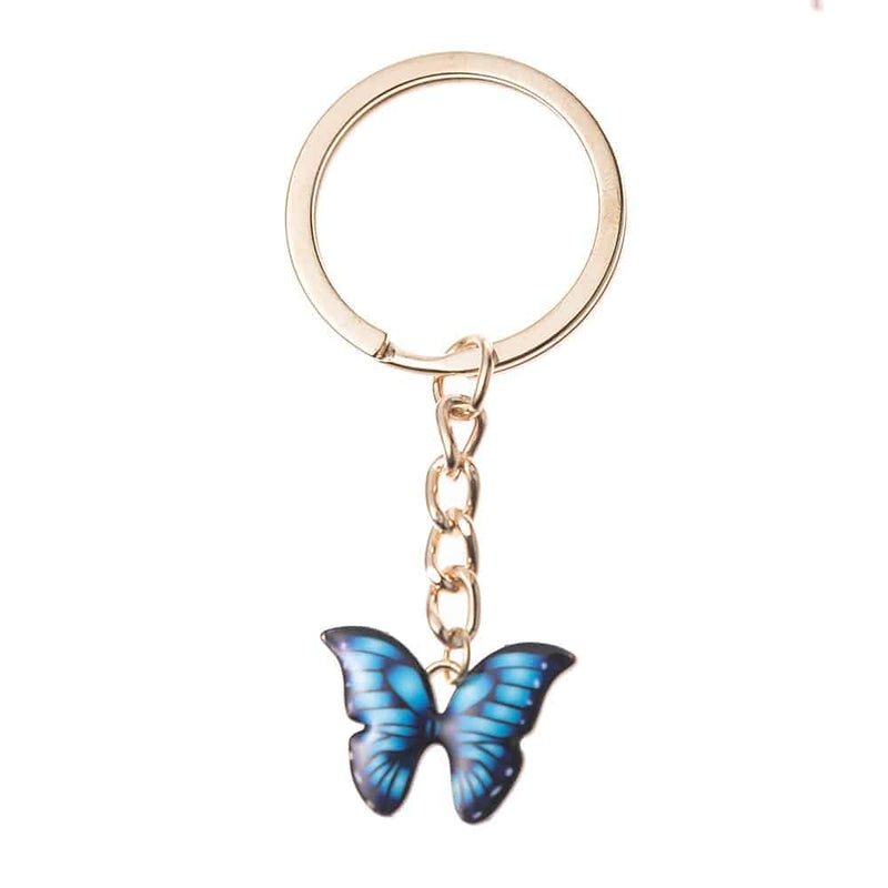 Colorful double butterfly keychain, view 6 - MRSLM