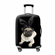 flamingo print suitcase cover, view 11 - MRSLM