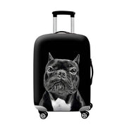 flamingo print suitcase cover, view 3 - MRSLM