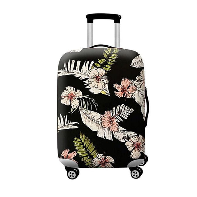 flamingo print suitcase cover, view 4 - MRSLM