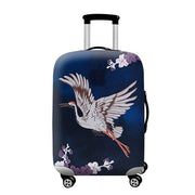 flamingo print suitcase cover, view 7 - MRSLM