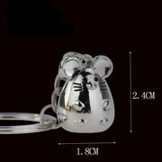 metal mouse keychain, view 5 - MRSLM