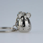 metal mouse keychain, view 2 - MRSLM