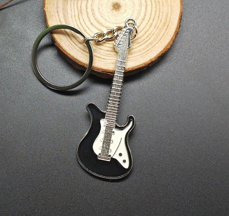 guitar key chain, view 2 - MRSLM