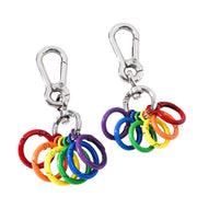 colorful round metal hook keychain - MRSLM