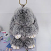 Large fluffy rabbit key ring, view 17 - MRSLM