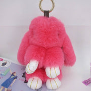 Large fluffy rabbit key ring, view 10 - MRSLM