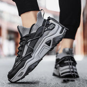 Men's color matching platform sports shoes, view 2 - MRSLM