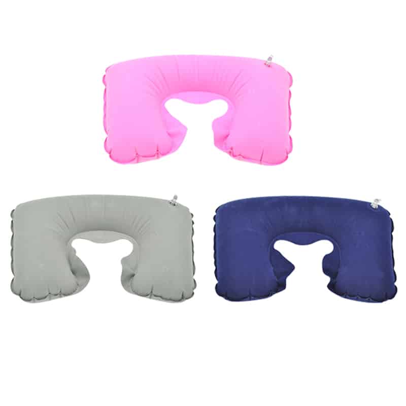 inflatable u-shaped travel pillow, view 3 - MRSLM