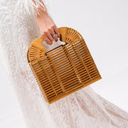 ladies handmade bamboo handbag, view 5 - MRSLM