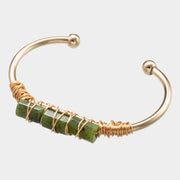 gold-plated crystal bracelet, view 2 - MRSLM