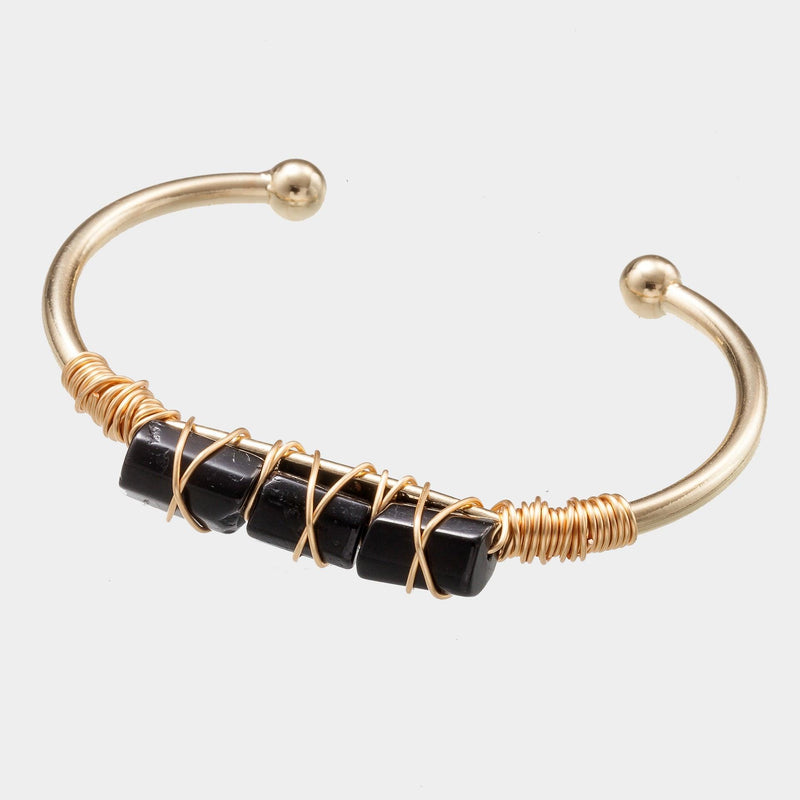 gold-plated crystal bracelet, view 3 - MRSLM