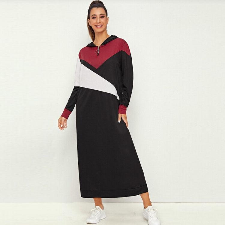 color block long sweater - MRSLM