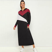 color block long sweater, view 2 - MRSLM