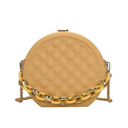 round lattice chain pouch bag, view 12 - MRSLM