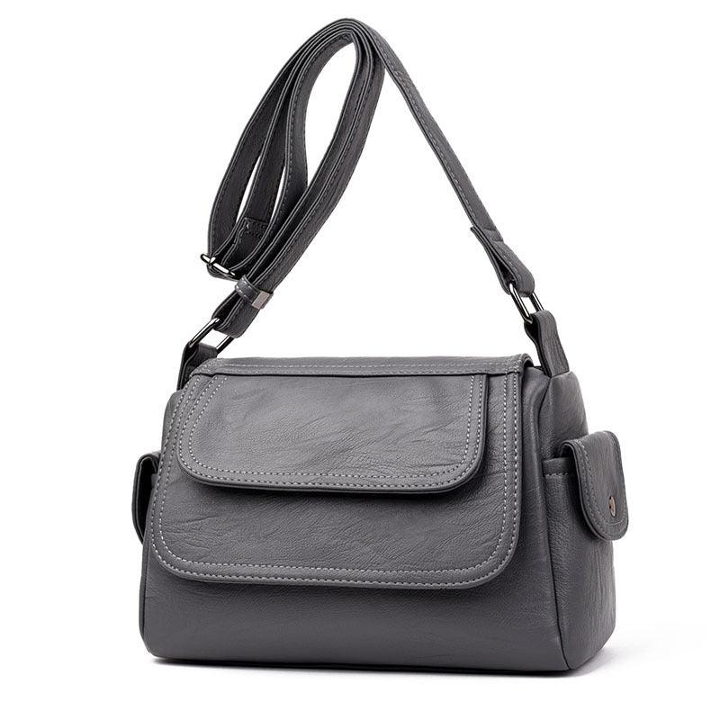 Women's genuine leather crossbody handbag, view 10 - MRSLM