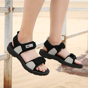 Men's flat beach sandals, view 3 - MRSLM