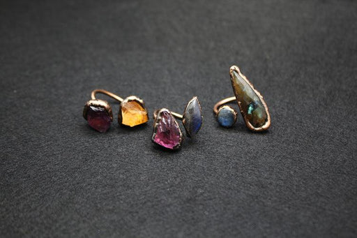 Medieval vintage purple stone ring - MRSLM