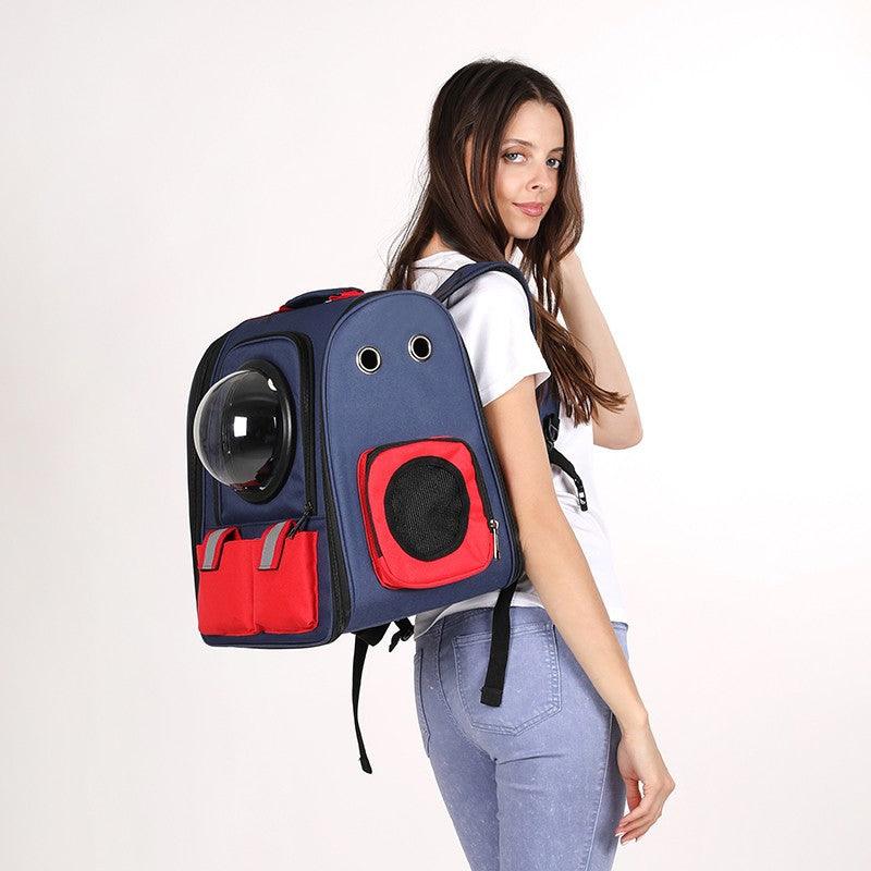 breathable pet backpack, view 2 - MRSLM